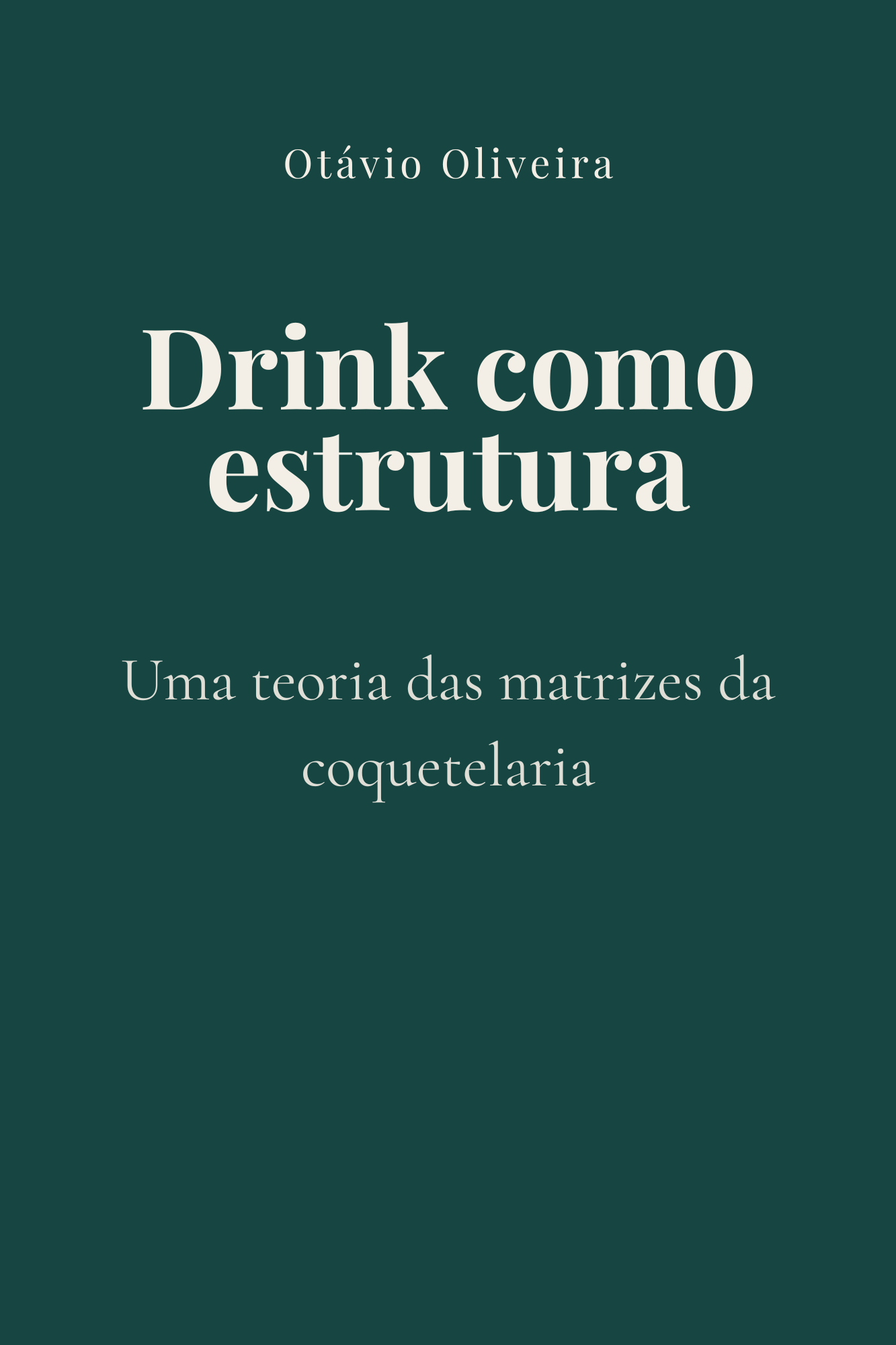Capa do livro Drink como Estrutura